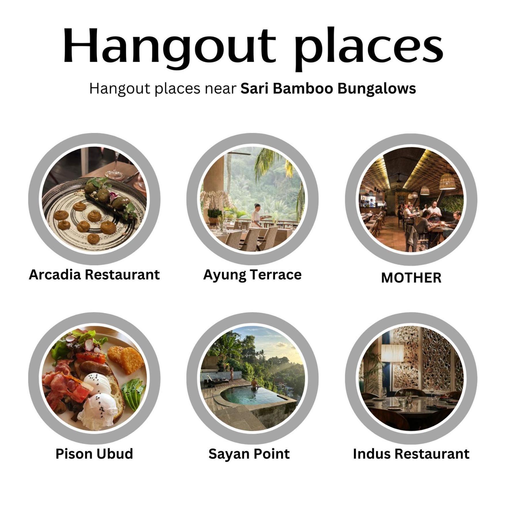 Sari Bamboo Bungalows ウブド エクステリア 写真